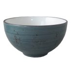 Schaal rond 12,4 cm / 40 cl Rustic blauw