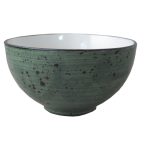Schaal rond 12,4 cm / 40 cl Rustic donkergroen