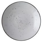 Bord coupe vlak 23cm Rustic wit