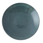 Bord coupediep 25 cm Rustic blauw