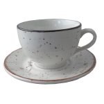 Cappucinokop 30 cl Rustic wit