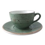 Koffiekop 23 cl Rustic donkergroen